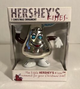 Vintage Hershey’s Kisses Candy Christmas Tree Ornament 1998 with Box Silver