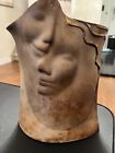 Vintage Valentine Vase Couples Face Smoky Porcelain signed and dated (A-4)