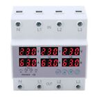 New (63A)3 Phase Energy Meter Din Rail Power Factor Voltage Current Power Teste