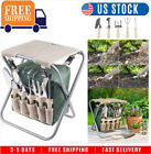 Garden Accessories Pure Garden All-In-One Garden Tool Set, Stool, and Carry Bag