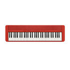 Casio Casiotone 61 Key Touch Response Portable Keyboard Red CT S1RD