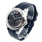 43mm Jumbo Mens Victorinox 24708 Officers 1884 Swiss Army Watch Rubber Strap A+