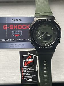G-Shock GM2100B-3A Limited Edition Analog Digital Green Ion Plated Bezel Watch