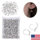100x 925 Sterling Silver Leverback Earring Wires Findings Jewelry Making Crafts