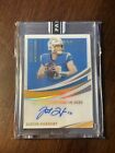 2021 Immaculate Collections Justin Herbert Records Auto 1/1 National Black Box