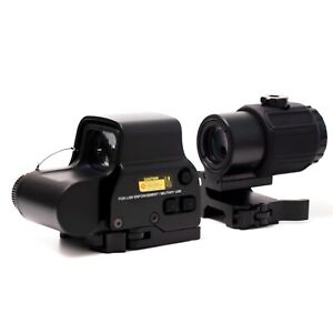 558+G43 Holographic Sight w/ Magnifier Red Green Dot Holosight Reflex Clone 558
