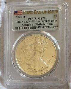 2021-P Silver Eagle (Type1) FDOI - Emergency Issue - Struck In Philadelphia