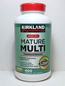 Kirkland Signature Mature Multi 400 Tablets *Adult 50+ Multi Vitamin & Mineral*