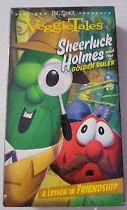 NEW SEALED VeggieTales Sheerluck Holmes and the Golden Ruler VHS Rare 2005 Larry