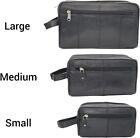 Travel Toiletry Bag Genuine Leather Dopp Kit Travel Organizer For Men Women...