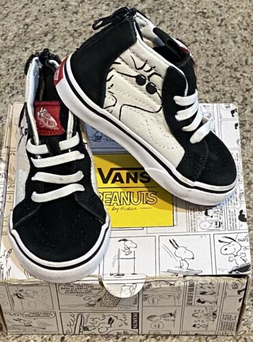 Vans off the Wall Peanuts SNOOPY Hi-Top Sneakers Shoes - Toddler Boys Size 5.5