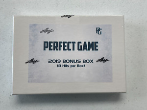 2019 Leaf Perfect Game Bonus Box Baseball Sealed Hobby Box 8 Hits FREE SHIPPING