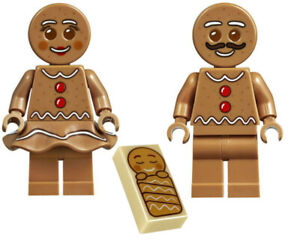 NEW LEGO GINGERBREAD MAN, WOMAN & BABY minifigure minifig christmas 10267 house