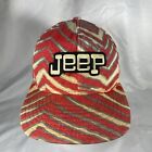 Vintage Zubaz Jeep Hat Snapback Cap Red