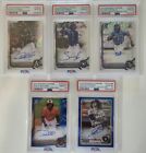 Lot Of 5 Bowman Chrome Autograph MLB Baseball Sports Cards Graded PSA 10
