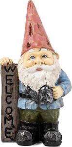 Garden Gnome Outdoor Statue Lawn Decor Yard Sculpture Home Decoration Welcome Si