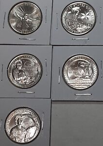 2022 All Five P American Women Quarter - BU - 5 Coins -Uncirculated