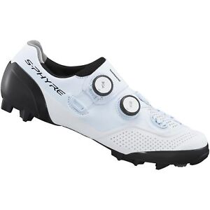 Shimano MTB Clipless Men Shoes XC9 Carbon S-PHYRE SH-XC902 Mountain Bike - White