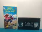 Sesame Street What's the name of that Song ? VHS tape & sleeve