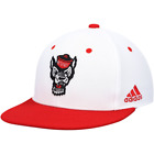 NC State Wolfpack adidas On-Field Baseball Fitted Hat - White