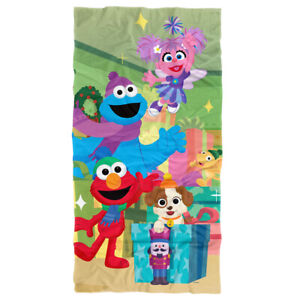 Sesame Street Elmo Abby Cookie Monster Presents Kids Beach Towel, 30