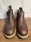 Georgia Boot Giant GR500 Mens High Romeo Brown Leather Pull On Work Boots Sz 12M