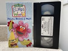 Rare Elmos World - Flowers, Bananas + More (VHS, 2000) LIKE NEW! Must See!