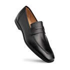NEW Mezlan Dress Comfort Slip On Shoes Penny Loafer Deerskin Leather Black