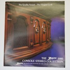 Zenith 1980 Console Stereo Collection Color Sales Brochure Audio Equipment