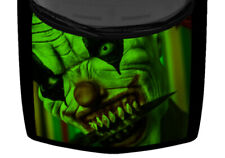 Dark Green Scary Evil Clown Knife Hood Wrap Vinyl Car Truck Graphic Decal