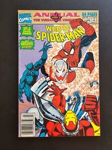 Marvel Comics Web of Spiderman Annual #7 June 1991 Erik Larsen Cover