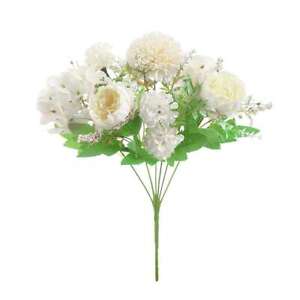Silk Peony Artificial Fake Flowers Bunch Bouquet Home Wedding Party Decor USA