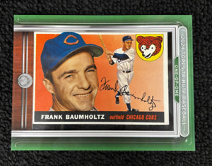 New Listing2024 Topps Tribute Baseball Frank Baumholtz 1/1 Black Jumbo 1955 Buybacks Cubs