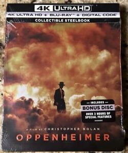 Oppenheimer 4K + Blu-ray - Steelbook  Exclusive -BRAND NEW - Shipped In Box