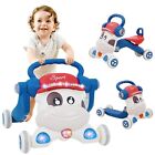 Baby Walker Sit-to-Stand Learning Walker 6 8 9 12 Months 3 in 1 w/ Music Light