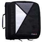 Universal 2-inch 3-Ring Zipper Binder, Holds 13-inch Laptop, Black, LT-007-BLK,