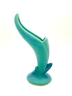 New ListingVtg VAN BRIGGLE Art Pottery Turquoise Blue Bird of Paradise Vase 8.5