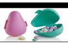 Tupperware 2 Forget Me Not Avocado Keepers Easter Egg - Pink & Teal set of 2
