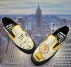 Converse By You Peanuts x Deckstar Slip On Snoopy Charlie Brown Sz 10.5 A03769c