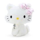 Sanrio Charmmy Kitty Plush Doll Heisei Character Ribbon White w/ Pink Bow & Key