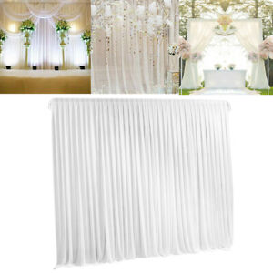 10ft*10ft Silk Wedding Stage Photography Backdrop Curtain Drape Party Decoration