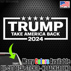 Car Decal Sticker TRUMP 2024 Take America Back 2024 Maga Vinyl 1397