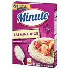 Minute Jasmine Rice, Instant Jasmine Rice for Quick Dinner Meals, 12 Ounce Box
