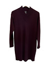 Helen Hsu New York Size M Santana Knit Sweater Dress Crossover Collar