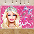 Barbie Princess Backdrop Birthday Party Banner Baby Shower Studio Background