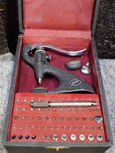 Vintage Seitz Watchmakers Jeweling Tool Looks Complete With Extras Set is VG