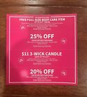 Bath Body Works Coupon 25% Off + Body Care Gift up to $17.95 ~Expires 5/12/24