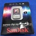 SanDisk Sansa Clip Zip Gray (8GB) Digital MP3 Music Media Player NIP SEALED!