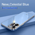 For iPhone 15 Pro Max 11 14 13 12 XR 8 Square Plating Glossy TPU Soft Case Cover