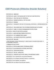 Web Access to CDS Chlorine Dioxide Solution Protocols (Andreas Kalcker), 46 pgs